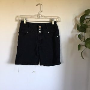 🌊black jean shorts
